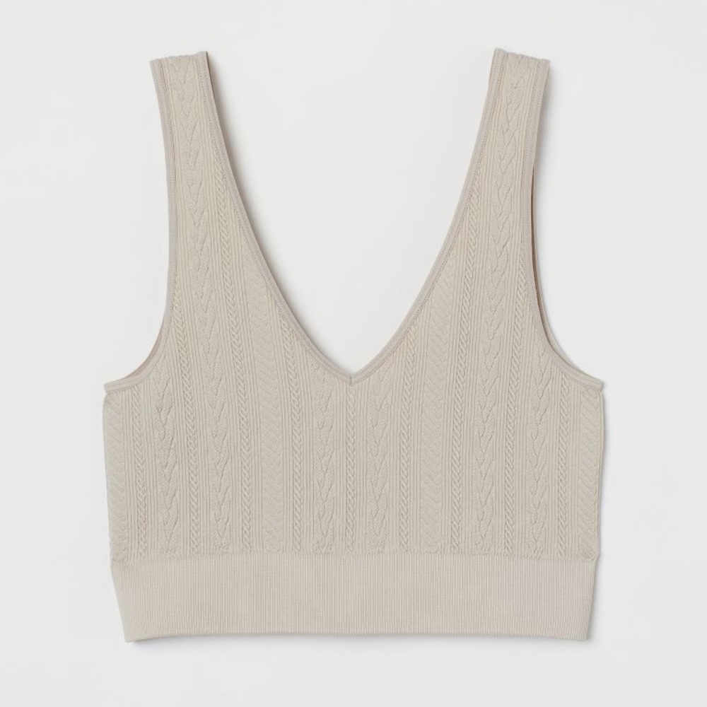 Ribbed bralette *matching ribbed leggings also available.